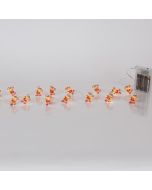 ΣΕΙΡΑ, 20 MINI LED, CANDY ΞΩΤΙΚΑ, ΜΠΑΤΑΡΙΑΣ 3xAA, ΧΡΟΝΟΔΙΑΚΟΠΤΗ, ΑΣΗΜΙ ΧΑΛΚΙΝΟ ΚΑΛΩΔΙΟ, ΘΕΡΜΟ ΛΕΥΚΟ LED ΑΝΑ 10cm, ΠΡΟΕΚΤΑΣΗ ΠΑΡΟΧΗΣ 30cm, IP20 Eurolamp 600-03358