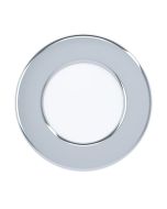 Σποτ Στρογγυλό Χωνευτό Chrome 7,5cm IP44 LED 2,7w 4000k 330lm Eglo Fueva-Z 99208