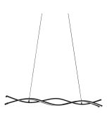 Κρεμαστό Φωτιστικό Ράγα Μαύρο L985xH1200mm LED 3000Κ 5300lm Eglo Lasana 3 99317