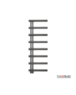 Θερμαινόμενη Πετσετοκρεμάστρα μπάνιου Inox ACCENT 138x50 Black Brushed PVD ACC13850-411