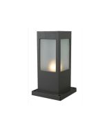 Κολωνάκι Εξ.Χώρου IP44 H30,5x16,5x16,5cm 1xE27 Χυτό Αλουμίνιο Γραφίτης Sun LIght B0131 H30