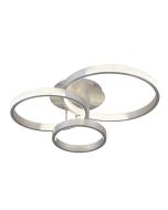 Φωτιστικό Οροφής Ασημί 77x60cm Τηλεχειριστήριο LED 76w 3000-6000Κ Sun Light C88070/3-SLV