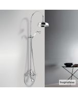 Μπαταρία Ντουζιέρας με Κεφαλή και Κολώνα ρυθμιζόμενου ύψους Princeton Bugnatese Chrome CD801-100