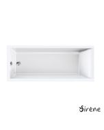 Μπανιέρα Ακρυλική CLARISSA 120x70, Sirene White CLA12070
