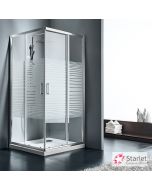 Καμπίνα ντουζιέρας Γωνιακής Εισόδου Corner Entry 70x70 (67-69 εκ.), Starlet  Stripes Chrome CS70S-100