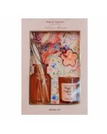 Σετ Αρωματικό Χώρου με Sticks και 2 Κεριά ''Nectarine Blossom'' MRShome DF-0012002