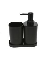 Σετ Μπάνιου από PP 3 Τεμαχίων Black MRShome DF-0057001