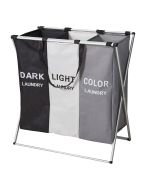 Καλάθι Απλύτων Polyester με Σκελετό Αλουμινίου 58x40cm MRShome DF-0075000