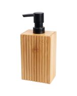 Δοχείο Κρεμοσάπουνου από Bamboo με Αντλία από ABS 8.5x6.6x17.5cm MRShome DF-0085000