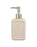 Δοχείο Κρεμοσάπουνου από Δολομίτη 300ml 8x5.5x18.2cm White MRShome DF-0097001