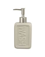 Δοχείο Κρεμοσάπουνου από Δολομίτη 300ml 8x5.5x18.2cm Off-White MRShome DF-0097002