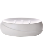 Σαπουνοθήκη Κεραμικό Λευκό Bronze Art Επικαθήμενα DG01-06-29