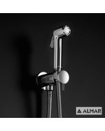 Σύστημα Μπιντέ Flush-Ι, μόνο κρύο, για λεκάνη κρεμαστή και υψηλής πίεσης, Almar  Chrome E136004-100