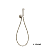 Σύστημα Μπιντέ Flush-Ι, μόνο κρύο, για λεκάνη κρεμαστή και υψηλής πίεσης, Almar  Inox Finish E136004-110