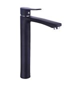 Μπαταρία Νιπτήρα Ψηλή για επικαθήμενο νιπτήρα, Μαύρο Ματ χωρίς Χρωμέ Λεπτομέρειες Eveberg Enzo