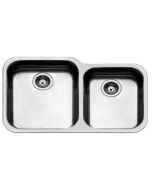 Νεροχύτης υποκαθήμενος ανοξείδωτος 90x50 εκ. με 2γούρνες 45χ40cm & 40x34cm  βάθους 21cm, για ερμ.90 FE4540UBC-110