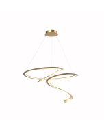 Φωτιστικό Κρεμαστό Χρυσαφί 80xH150cm Led 60w 3000K 3000lm Triac Dimmable Sun Light FLORA-800