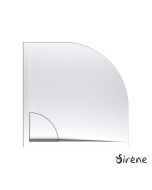 Ντουζιέρα Ημικυκλική Ακρυλική 90x90 Flow Φ90 Sirene White FQ9090-300