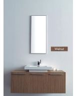 Σετ Έπιπλο Μπάνιου 120cm Βάση-Νιπτήρας Χρώμα Μελαμίνης Walnut ECO-120C FT21.120.005W