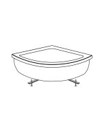 Σετ στήριξη γωνιακών μπάνιων Sirene FTS-C