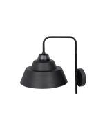 Απλίκα Εξ.Χώρου Μαύρη IP44 1xE27 27x17cm Sun Light GEMA-270