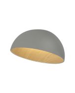 Πλαφονιέρα Οροφής Μέταλλο Πράσινο-Απόχρωση Ξύλου 50xH26cm Led max 50w 2750lm CCT 3000-6000K Dimmable by Remote Control Sun Light HEPHAESTUS-50C-GR 