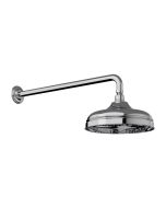 Horus Ascott Classic Collection - Anti-scale Nozzles Shower Head Diam. 220 Mm with Arm - Polished Nickel 00.506-NB