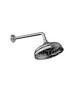 Horus Ascott Classic Collection - Anti-scale Nozzles Shower Head Diam. 220 Mm with Arm - Matt Nickel 00.507-NM