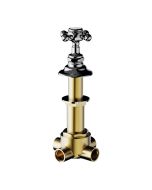 Horus Julia Victoria Julia Victoria Classic Collection - 4 Ways Deck Mounted Diverter, 2 Inlets / 2 Outlets - Polished Nickel 01.476-NB