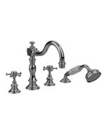 Horus Anthea Classic Collection - 4 Hole Deck Bath / Shower Set - Matt Nickel 06.466-NM