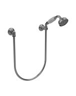 Horus Anthea Classic Collection - Wall Shower Set with Wall Hook, Flexible Hose and Handspray - Polished Nickel 06.589-NB