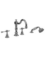 Horus Anthea Classic Collection - 4 Hole Deck Bath / Shower Set - Polished Nickel 10.466-NB