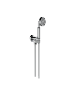 Horus Zéphyr Classic Collection - Wall Shower Set with Wall Hook, Flexible Hose and Handspray - Satin Brass 16.589-LS