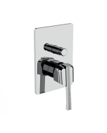 Horus Zéphyr Classic Collection - Concealed Wall Mounted Manual Mixing Shower Valve with Diverter - 2 Outlets - Ice White 16.701-BI