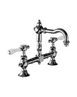 Horus Julia Victoria Julia Victoria Classic Collection - 2 Hole Basin Mixer with Waste - Matt Nickel 19.207-NM