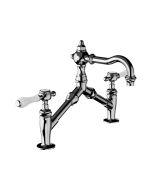 Horus Julia Victoria Julia Victoria Classic Collection - 2 Hole Basin Mixer - No Waste - Polished Nickel 19.227-NB