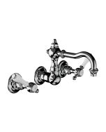 Horus Julia Victoria Julia Victoria Classic Collection - Wall Mounted 3 Hole Basin Set for Splashback - Matt Nickel 19.272-NM