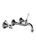 Horus Julia Victoria Julia Victoria Classic Collection - Wall Mounted 3 Hole Basin Set for Splashback - Matt Nickel 19.273-NM