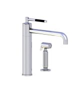 Horus Minoé Contemporary Collection - Single Lever Kitchen Mixer, Swivel Spout / No Waste - Metal Gun 37.723-CF