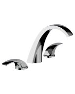 Horus Nouvelle Vague “part of Contemporary Collection - 3 Hole Basin Set with Pop-up Waste - Metal Gun 40.260-CF