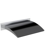 Horus Nouvelle Vague “part of Contemporary Collection - Cascade Wall Mounted Spout for Tub - Black Chrome 40.472-NC