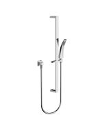 Horus Nouvelle Vague “part of Contemporary Collection - Wall Mounted Shower Set with Rail, Flexible and Handshower - Satin Brass 40.532-LS