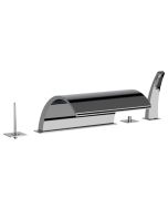 Horus Nouvelle Vague “part of Contemporary Collection - 5 Hole Deck Mounted Bath/shower Mixer Set - Chrome 40.767-CH