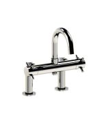 Horus Minoé Contemporary Collection - Complete Deck Thermostatic Bath-shower Mixer - Satin Brass 47.785-LS