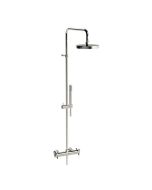 Horus Minoé Contemporary Collection - Complete Exposed Thermostatic Wall Shower Set - Chrome 47.797-CH