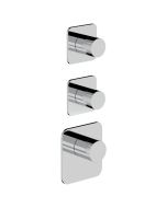 Horus Naja Contemporary Collection - Trim for Thermostatic Mixer. - Metal Gun 48.522-CF