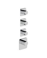 Horus Naja Contemporary Collection - Trim for Thermostatic Mixer. - Matt Black 48.523-NO
