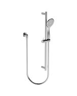 Horus Naja Contemporary Collection - Wall Shower Set with Rail, Flexible Hose and Handspray - Satin Brass 48.532-LS