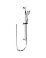 Horus Naja Contemporary Collection - Shower Rail with Handshower on Silding Support and Flexible Hose - Satin Brass 48.542-LS
