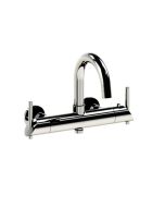Horus Minoé Contemporary Collection - Complete Exposed Thermostatic Wall Bath-shower Mixer - Matt Black 49.784-NO